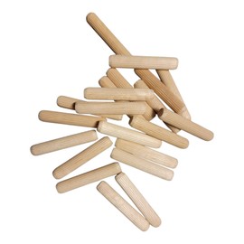 Pinehurst Crafts 8mm x 45mm Fluted Wood Dowel Pins, Great for Furniture, Cabinetry and Crafts Projects, Pack of 20