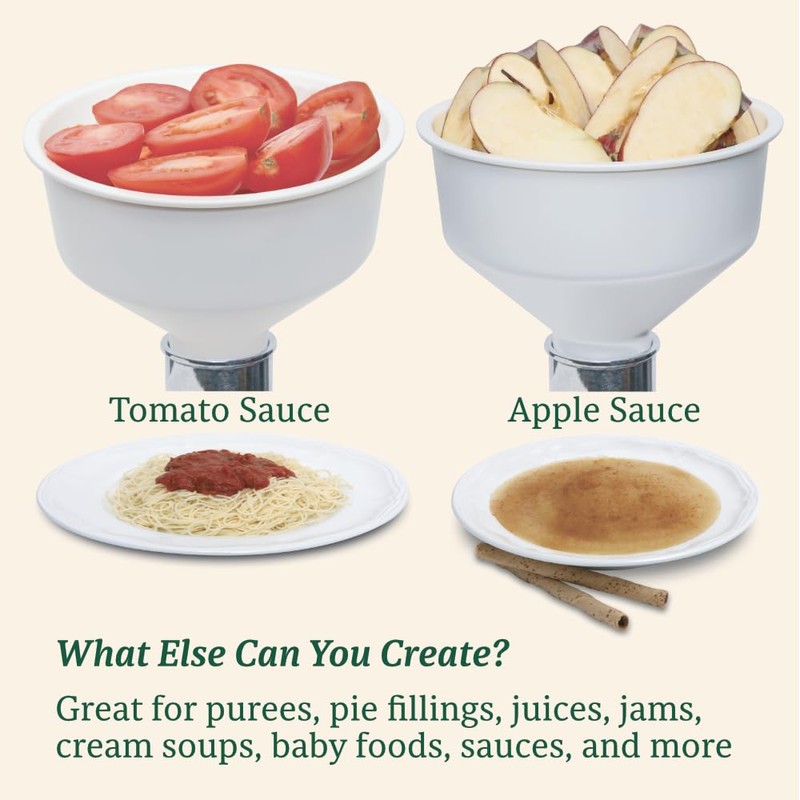 Johnny Apple Sauce Maker, Tomato Sauce Maker, Remove Skins &