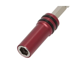 TONE 2BHA-065 Bit Holder for Electric Drills, Red Bit Insert, Total Length 2.6 inches (65 mm)