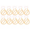 100Pcs Metal Paperclips Cute Chicken Leg Shape Electroplating Rustproof Portable