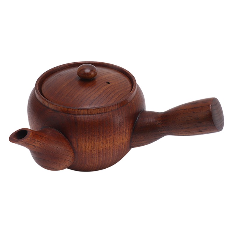 Wooden Tea Pot Traditional Style Durable Tea Kettle Exquisite Whistle
