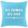 Hippowarehouse 90% Princess 10% Diva Printed bedroom accessory cushion cover