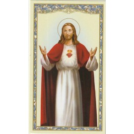 +Holy Card~"Anima Christi"  *Prayer on Back (#10)--{S3}-