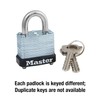 Master Lock 105D Laminated Steel Warded Padlock, 1 Count (Pack