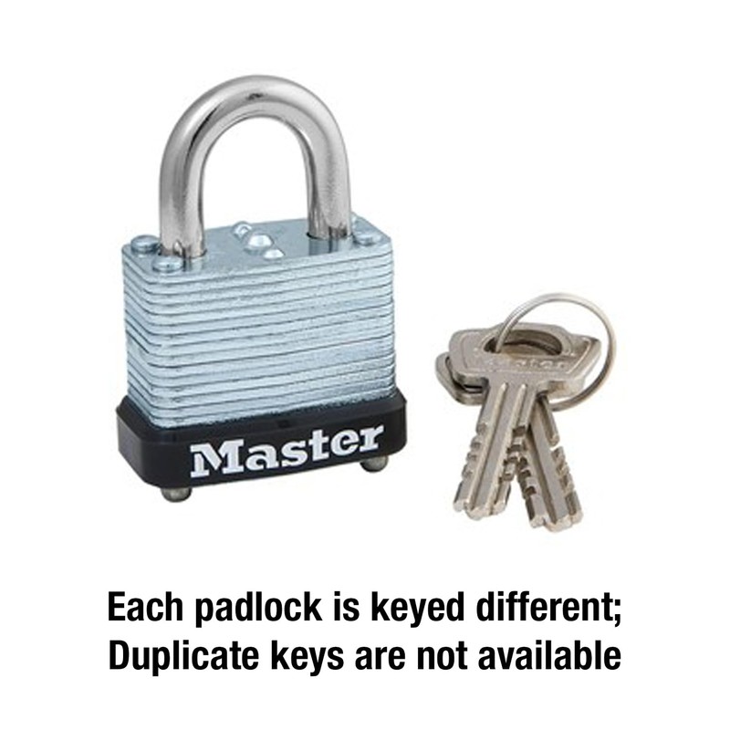 Master Lock 105D Laminated Steel Warded Padlock, 1 Count (Pack