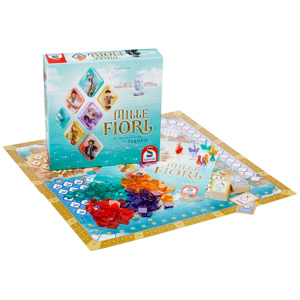 Schmidt Spiele | Mille Fiori | Board Game | Ages 10+ | 2-4 Players | 75 Minutes Playing Time, Multicolor