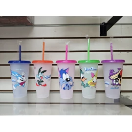 no TINY TOONS Vaso SABRIMAGICOS Plastic change color  With Cold Water Like In 90s