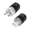 Brollitest High-End HiFi Schuko Plug, Schuko Plug, Rhodium-Plated Contacts, Power