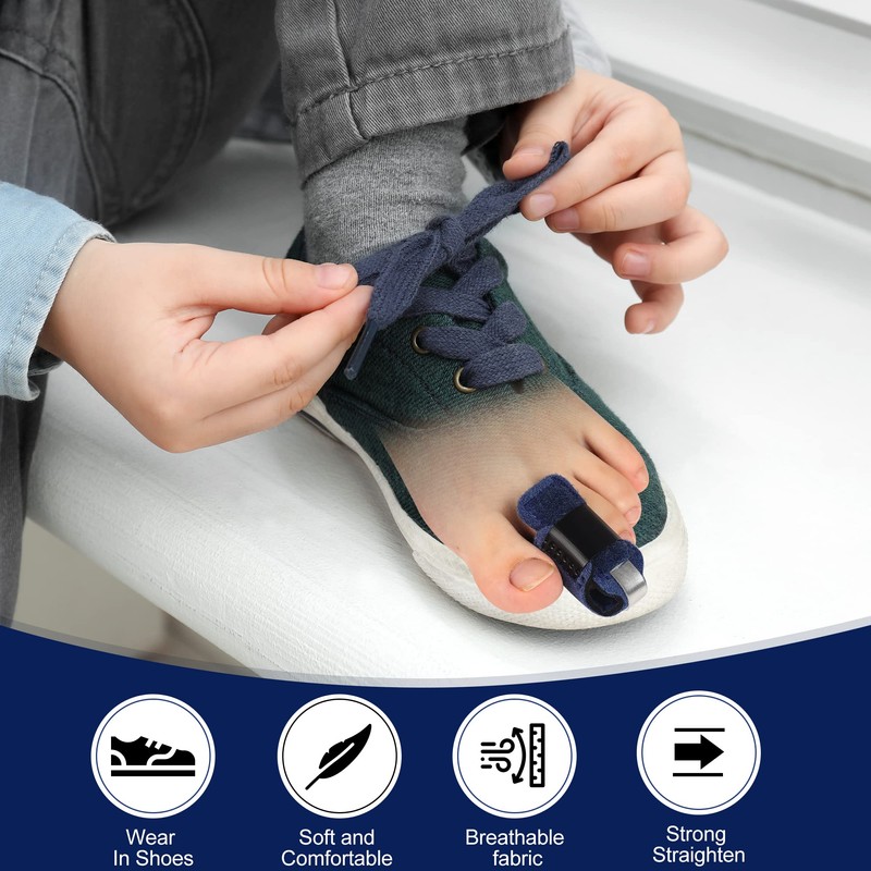 Ajoysoul Toe Splint for Women & Men, Adjustable Straightener Relief