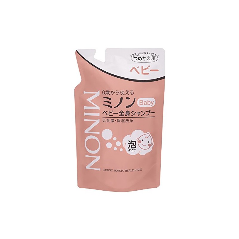 MINON Baby Whole Body Shampoo, Refill, 10.1 fl oz (300