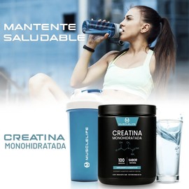 Creatina Monohidratada Suplemento Polv 500g Muscle Life 100s