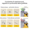 Tutee Stapler for Wood, 3-in-1 Box with 300 Nails, Suitable