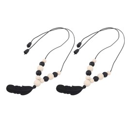 2 Piezas Collares de Masticación Sensoriales para Niños Adultos, Collar de Silicona para Alivio de la Ansiedad, Reducir la Masticación de los Dedos, los Juguetes Inquietos