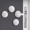 3.15" Door Stop Wall Protector, 4 pcs White Soft Silicone