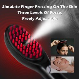 Phototherapy Massage Comb Multi Functional Three In One Phototherapy Hair Brush,Used for Head Care To Prevent Hair Loss