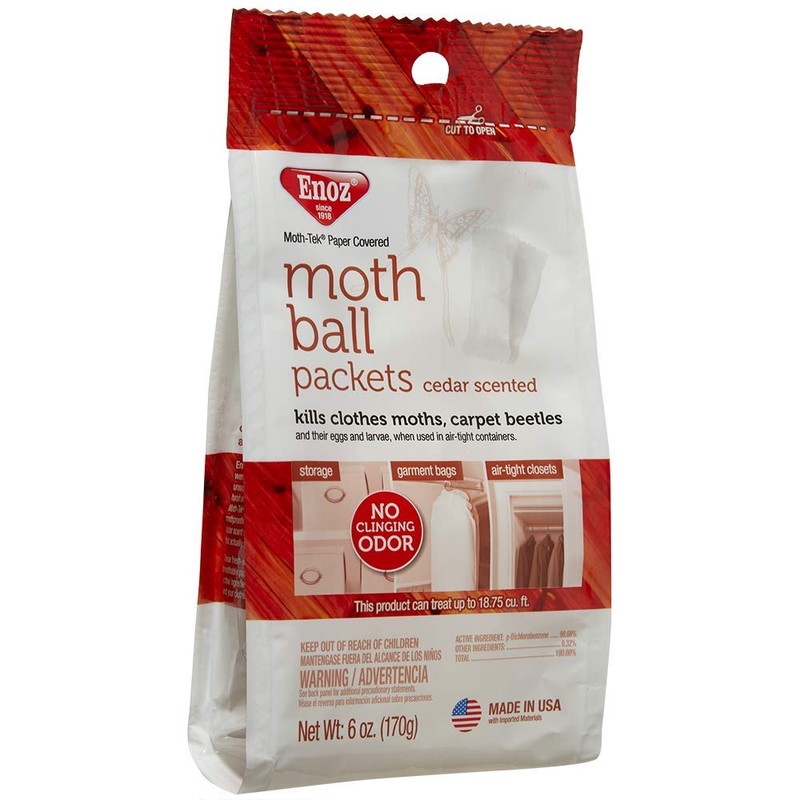 Enoz Moth Ball Packets - Cedar Scented (Case of 6)