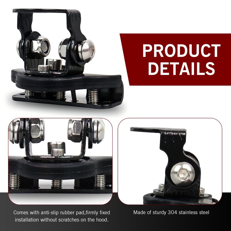 Dogary 2 PCS Automotive LED Light Bar Mounting Bracket, Non-Destructive