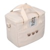 Insulated Lunch Bag Embroidered Bear Waterproof Leakproof Adjustable Straps Lunch