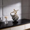 DOVDOV Modern Abstract Dancer Statue, Golden Dancer Sculpture, Contemporary Art