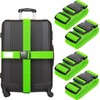 4 Pack Luggage Straps, 2M Adjustable Belts Keep Suitcase Secure