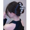 2Pieces Rose Hairpin Hair Clips,Flower Hair Clip White Flower Hairpin