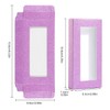 30 Pcs Glitter Empty Lash Boxes, Clear Window Eyelash Packaging