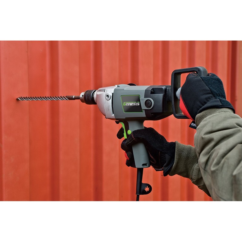 Genesis 1/2" 9.0 Amp Electric Drill Variable Speed Electric Mud