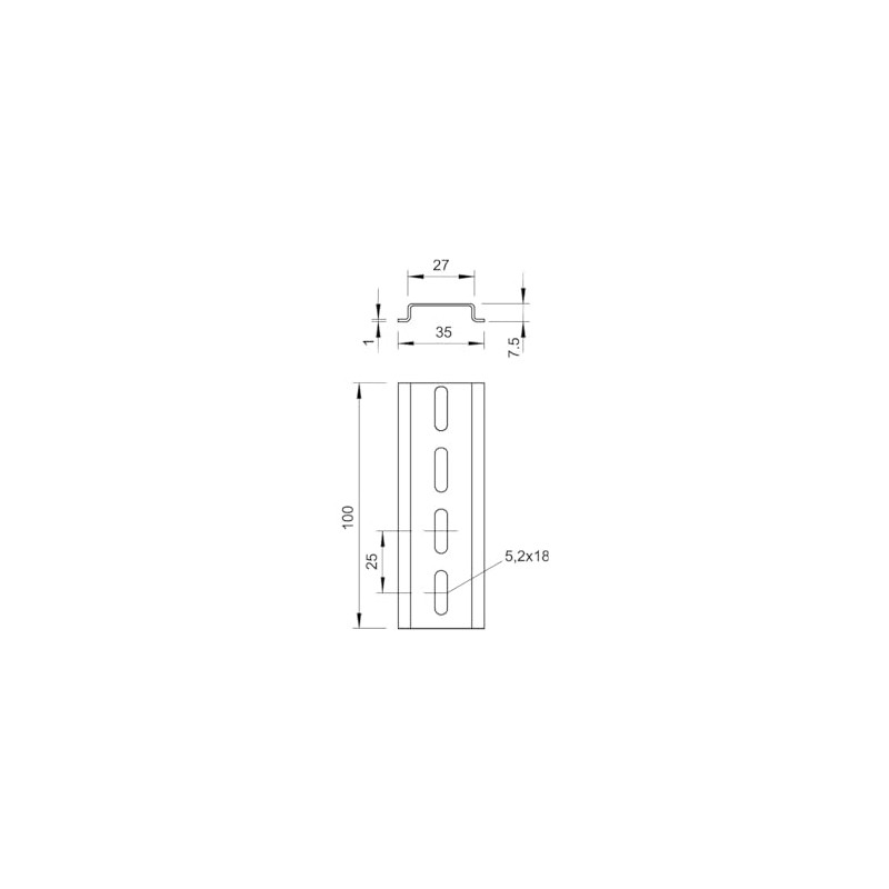 OBO Bettermann System Conex IJF – Profile Perforated 2069 Classical