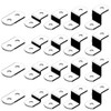 Offset Canvas Clips for Picture Framing Assorted Small Sizes, 10