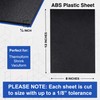 Duco USA-Made ABS Plastic Sheet 1/4 Inch Thick 8" x