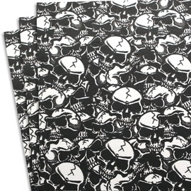 KYDEX Thermoform Sheet - (P1 Texture) - (Standard Print) - (12in x 12in) - (Graveyard Camo - Black & White) - (0.093) - (3 Sheets) - (for Holster Making & Hobby) - (USA Made)