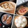 8 Pcs Round Silicone Steamer Liners, 11inch Non-stick Silicone Steamer