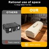 ZXTDBMBB milky white portable metal tool box Hip Roof Style