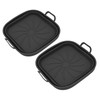 2 PCS Fryer Silicone Basket Nonstick Silicone Pot Fryer Liners