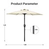 Simple Deluxe 2 Pack 7.5' Patio Umbrella Outdoor Table Market