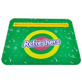 Barrats Refreshers Laptop Lap Desk, Compact Portable Work Tray with Cushion, Phone and Tablet Holder, Merchandise, Polyester/MDF