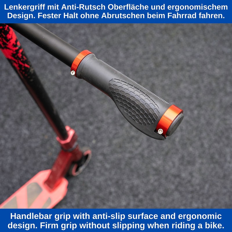 Ergonomic Bicycle Grips for Handlebar Grips up to 22 mm