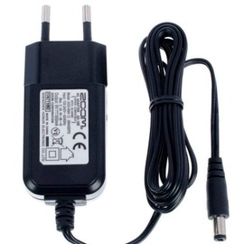 Zoom AD-16 EU power supply for Zoom guitar and bass effect pedals and drum computers, DC 9 V / 500 mA, black