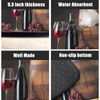 2Pcs Wine Kitchen Rugs Set of 2 Floor Mats for