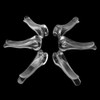 100Pcs Transparent U Shaped Plastic Alligator Clips Shirts Folding Clips