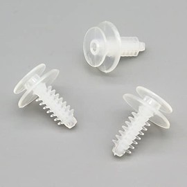 VVO Fasteners- White Plastic Rear Door Card Clips for Fiat Panda, (Pack of 10)