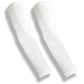 iM Sports SKINGUARDS Skin Protection Full Arm Sleeves + Protects Aging or Thin Skin + UV Protection - Unisex + Made in USA - White - XXX-Large - Pair
