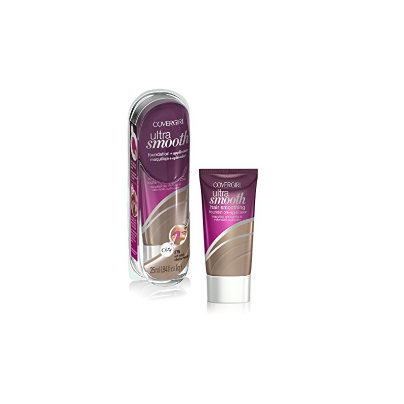 CoverGirl Ultrasmooth Foundation Plus Applicator, Soft Sable 875, 0.84 Fluid