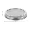 BESPORTBLE 3sets 86mm Stainless Steel Sprouting Lids Wide Mouth Mason