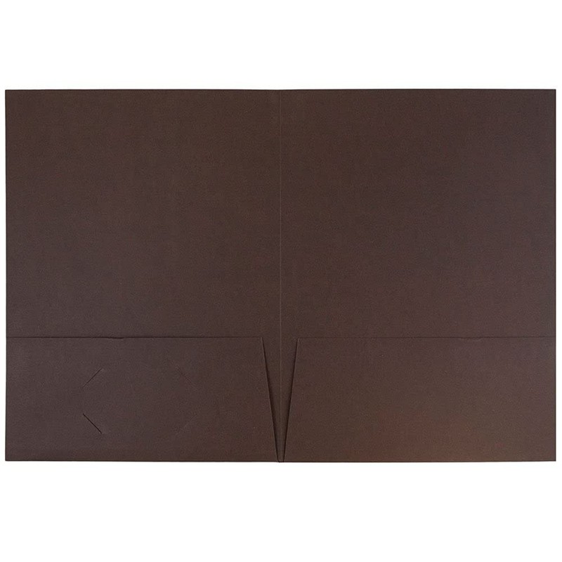 JAM PAPER Two Pocket Textured Linen Presentation Folders - Letter