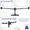 VIVO VIVO Premium Freestanding Triple Monitor Desk Mount for 3