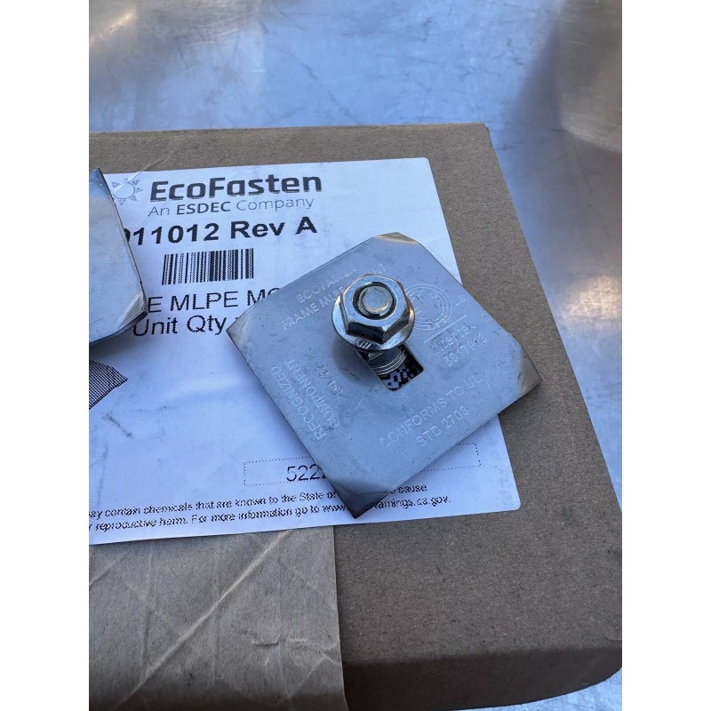 EcoFasten New Ecofasten Solar 4011012 Frame MLPE Module Stainless Steel