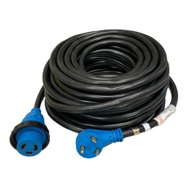 AMP UP RV 125 Volt 30 Amp x 75', TT-30 x L5-30 Adapter Extension Cord, Generator, Campers - 95472