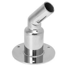 24mm Stainless Steel 316 Straight Thru Hull Exhaust Fitting, with and Nuts, Marine Exhaust Fitting Tube Pipe Marine Hardware Accessories for Trucks, Boats, Cars (Bend)