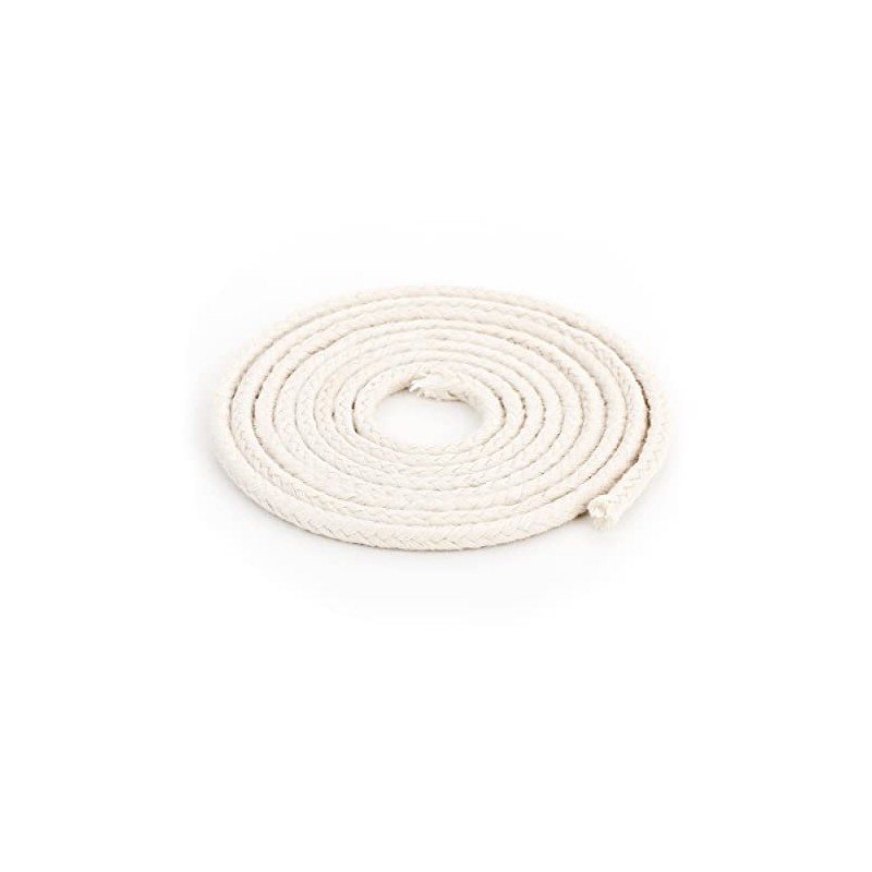 Nklaus 1 Metre Round Wick 100% Pure Cotton 3.5 mm